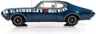 Oldsmobile Cutlass 442 1969 2-Door Coupe *Dr Oldsmobile`s W-Machine*, trophy blue Auto World 1:18